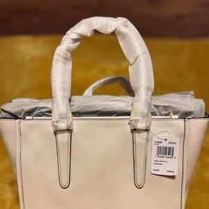 Coach White Leather Structured Tote